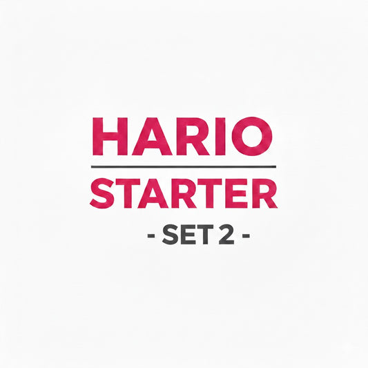 Hario V60 Starter-Set 02: Porzellan-Filterset inkl. Glaskanne & Papier