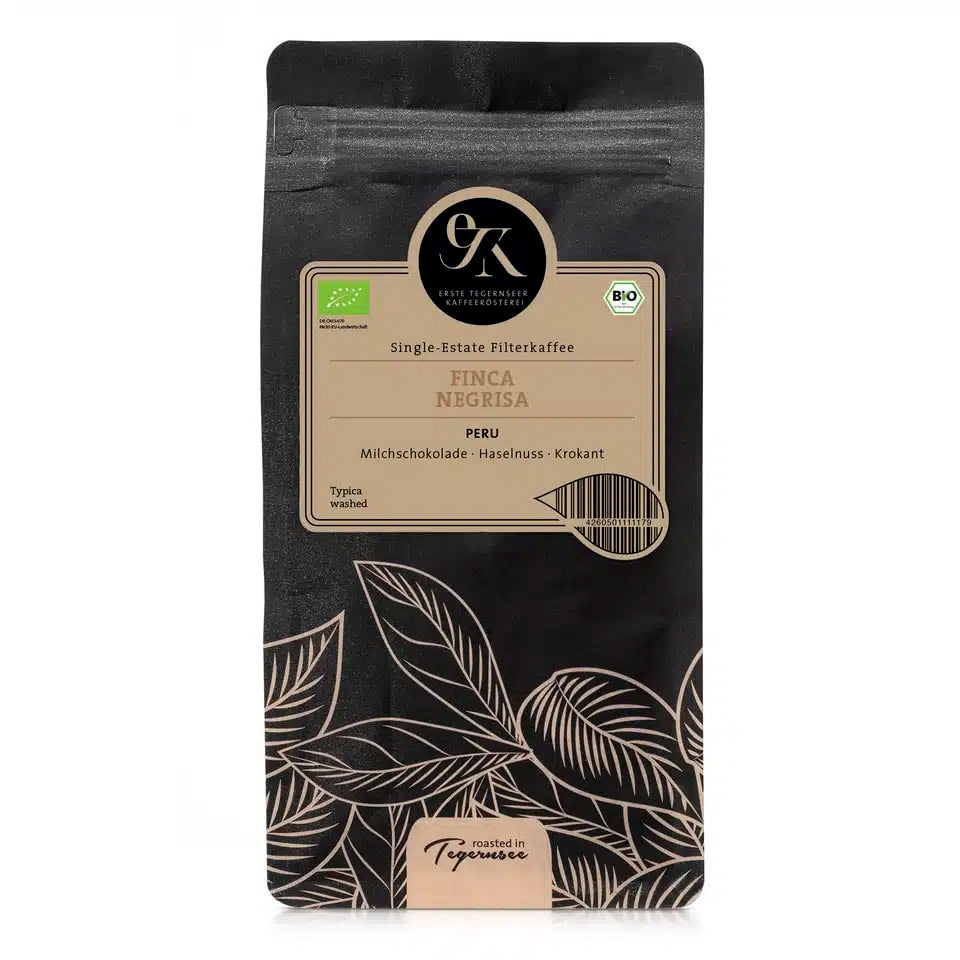 Kaffeebohnen mit Haselnuss Aroma: Unser Peru Finca Negrisa Typica washed BIO