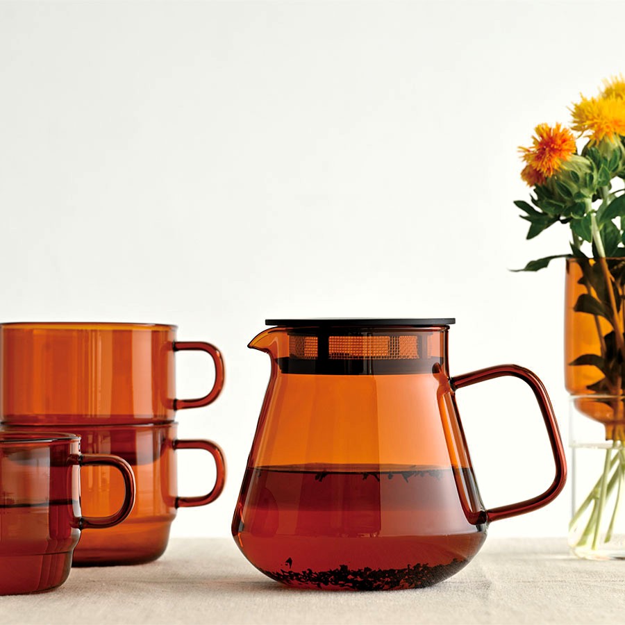 Hario Colors Coffee & Tea Server (600ml) Amber & Gray