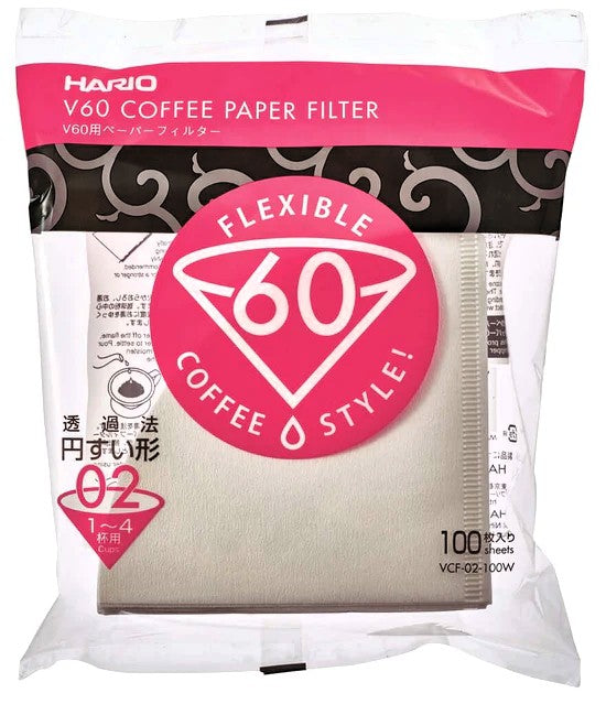 Hario V60 Filter Papers (02), 100 Sheets